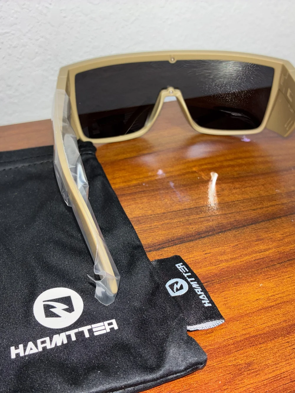 Gold VR/AR Protective Goggles with Dark Lenses